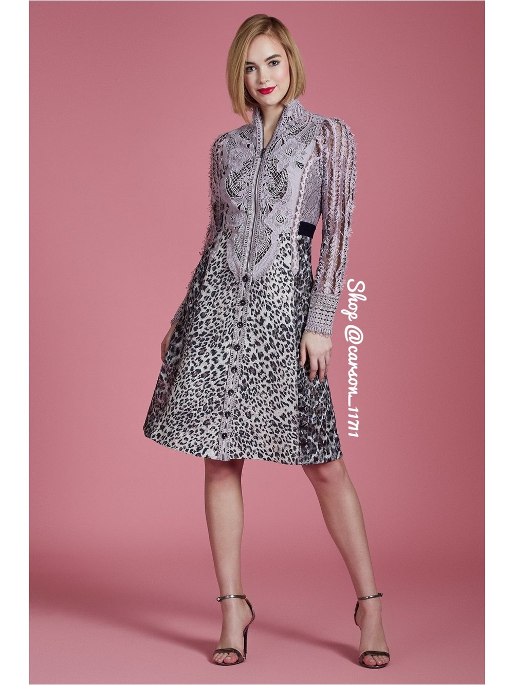 🦄Byron Lars Couga A-Line Dress 4